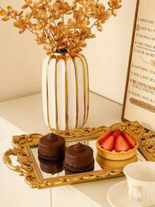 1/6/10pcs Gold Plum Blossom Artificial Flowers Set, Suitable For Room, Home, Wall, Bathroom, Bedroom, Room Decor, Tabletop, Wedding, Living Room, Office, Kitchen, Party Gifts, Etc. - Multicolor - View 11