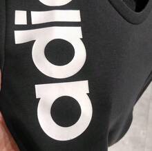 Adidas 男士针织圆领休闲套头衫 - 黑色 - 查看 10