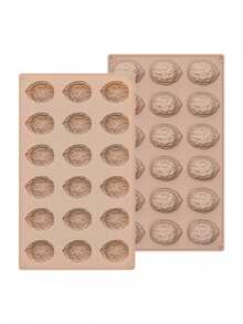 Khuôn silicon 3D hình vỏ quả óc chó để làm mousse sô cô la, khuôn làm bánh pudding hạt óc chó tự làm, dụng cụ trang trí bánh, khuôn nướng, khuôn thực phẩm chân thực. - Nhiều màu - Xem 7