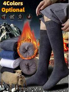 20 Pairs Men's Thick Wool Crew Socks, Winter Socks, Thermal Socks, Ski Socks, Cycling Socks, Outdoor Sports Socks, Suitable For Christmas/Thanksgiving/New Year Gifts, Comfortable Daily Life And Sports Socks