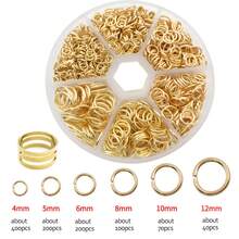 1010pcs Best Seller Iron Jump Rings & Open Rings Set (Boxed), Essential DIY Jewelry Findings For Craft Making.