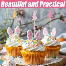 Colorful Rabbit Bamboo Skewers, Exclusive Easter Fruit Skewers For Bar, Restaurant, Party Decoration