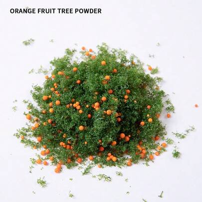 20g Sandbox Model Simulation Tree Powder With Fruit Particles, Handmade DIY Building Material For Micro Landscape Lawn