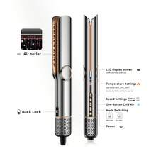 UKLISS 2-In-1 Hair Dryer & Straightener - Dry Style In One Step, Thermal Protection & Universal For All Hair Types - Grey - View 6