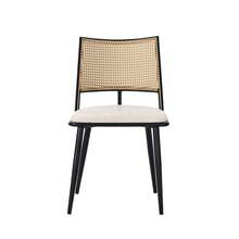 Dining Chairs - Black + Rattan - View 8