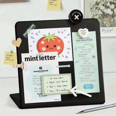 Magnetic Square Decorative Board, Multi-Functional Display Board, Magnetic Metal Board, Suitable For Memo Notes, Posters, Decoration, Message Board, Home/Office Vertical Memo Pad, Postcard Display, Calendar Display, Classroom Decor, Office Decor, Desktop Decor, Cork Board, Pin Board, Vision Board