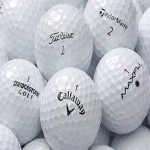 12-Pack Mint Refinished Golf Balls - White, Flawless Cosmetic For Amateur Golfers - 12 - View 1