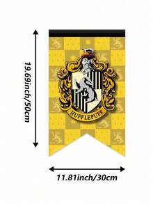 Harry Potter 1 lá cờ trang trí tường sân vườn, cờ đuôi én cổ điển sáng tạo của các nhà Gryffindor, Slytherin, Hufflepuff, Ravenclaw, trang trí tường theo chủ đề thế giới phù thủy, đồ trang trí sân vườn, trang trí tiệc lễ hội, biểu ngữ lễ hội, trang trí phòng [Được cấp phép chính thức] - Nhiều màu - Xem 5