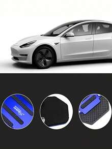 2/3 piezas Pedal de coche de aleación de aluminio antideslizante - Diseño ergonómico, duradero y ligero, apto para acelerador, freno y transmisión manual - Se adapta a la mayoría de los vehículos, mejora el estilo interior del coche, textura metálica de moda, estructura de alta calidad, diseño universal - Multicolor - Ver 9