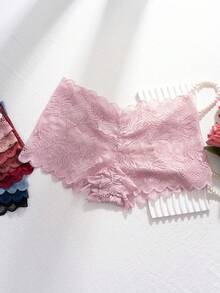 10pcs/Pack Women's Multicolor Sexy Embroidered Lace Sheer Breathable Panties - Multicolor - View 6