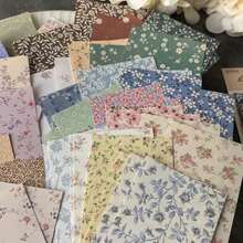 复古花卉剪贴簿纸，卡通文具，可爱又创意十足，适合DIY剪贴簿、拼贴画、手账、子弹笔记、笔记本、手工制作。完美适用于返校季、学习用品、冬季、感恩节、圣诞节、沙特国庆日、生日、节日礼物，送给朋友、家人和成年人都非常合适。 - 彩色 - 查看 3