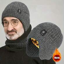 Winter Thick Knit Earflap Hat, Warm Cycling Cap With Neck Protection And Windproof Insulation - Multicolor - View 4