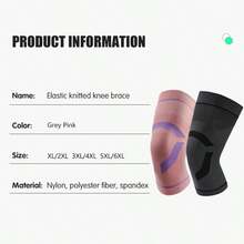 1 Paar Kniebandagen für Gewichtskapazität über 110 kg, hochelastische Kniebandagen mit rutschfester Unterstützung für übergewichtige/fettleibige Männer und Frauen, atmungsaktiv, für Basketball, Radfahren, Laufen, Fitnessstudio Zubehör - Dreiteilige Knieorthese - Übersicht 4