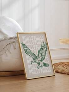 1 Stück Adler Leinwand Wandkunst Poster Vogelkunst Drucke See Adler Poster Philly Wandkunst Tiere Wandkunstwerke Wandbilder Vintage Wanddrucke Wohnzimmer Wanddekoration Ohne Rahmen