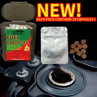 SparkRevive 10 piezas de aditivo de combustible sólido, potente eliminación de carbono, ahorro de combustible