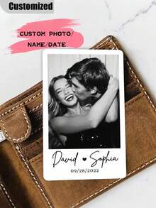 Personalized Wallet, Men's Wallet, Groomsman Wallet, Genuine Leather Wallet, Custom Wallet, Gift For Boyfriend, Ideal Valentine's Day Gift - Multicolor - View 5