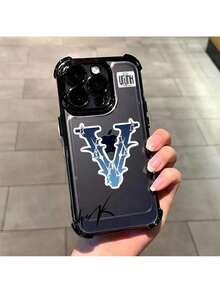 Funda de teléfono IMD Stylish V-VrunkS compatible con 16 15 Pro 14 13 Mini 11 12 Xs Max Xr X 7 Plus, cubierta con esquinas electrochapadas, compatible con funda  17 pro max, funda  17 pro, funda  17, funda  16, funda  16 pro max, funda  15. - Z3 - Ver 9