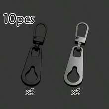 6/10pcs Detachable Metal Zipper Pulls, Universal Repair Tool For Bags/Backpacks/Clothes Zipper Pulls & Pendants - Multicolor - View 15