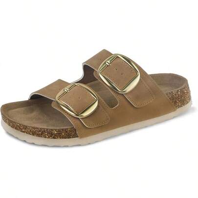 Sweechee Women's Cork Footbed Orthopedic Sandals With Arch Support Comfortable Slides Shoes For Women