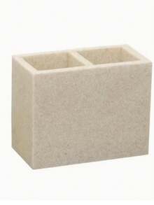 1pc Bathroom Toothbrush Holder, Electric Toothbrush & Toothpaste Storage Rack, 2-Slot Toothbrush Organizer, Suitable For Bathroom Countertop, Shower, Vanity - Marble White/Black, More Colors Available - Gravel Toothbrush Holder/comb Holder - View 8