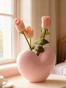 1 bình hoa hình trái tim, dùng để trang trí nhà nghỉ, phòng khách, nhà bếp, phòng ngủ, làm vật trang trí trung tâm, quà tặng ngày lễ, quà cưới, quà tặng ngày Valentine, trang trí nhà cửa (Lưu ý kích thước) - Nhiều màu - Xem 2