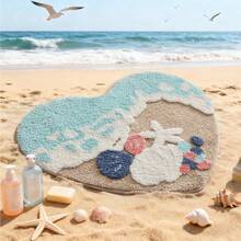 Quick Dry Bath Mat, Non Slip Absorbent Soft Microfiber Rug, Low Profile Design With Anti-Fray Edges For Modern Bathroom, Machine Washable, 26x30 Inches,Room Decor - Baby Blue - View 7