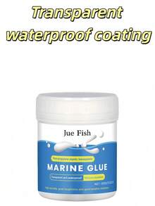 一包两瓶高性能防水密封胶，透明防水涂层，适用于外墙、浴室、淋浴房、屋顶、修补屋顶裂缝、厨房、花园。乳胶透明防水胶，隐形密封胶，快速填充透明防水胶，适用于建筑工地和家庭使用，防水密封胶（300克带刷），无需破坏瓷砖即可修补浴室和厨房外墙漏水。 - 彩色 - 查看 13