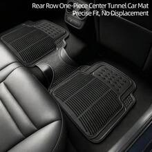 3件套全天候耐用汽车脚垫，通用型，适用于大多数轿车、SUV和卡车，可裁剪，黑色 - 黑色 - 查看 5