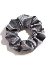 4pcs Velvet Scrunchies With Star Design, Polyester Hair Accessories Suitable For Autumn/Winter Daily Use ,Hair Ties ,Scrunchy Hair Ties