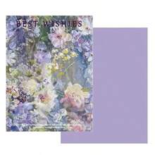 1 Sicilian Oil Painting Style Wrapping Paper, Flower Wrapping Paper, English Letter Wrapping Paper, DIY Kraft Paper, Exquisite And Beautiful, Fashionable Style - Multicolor - View 10