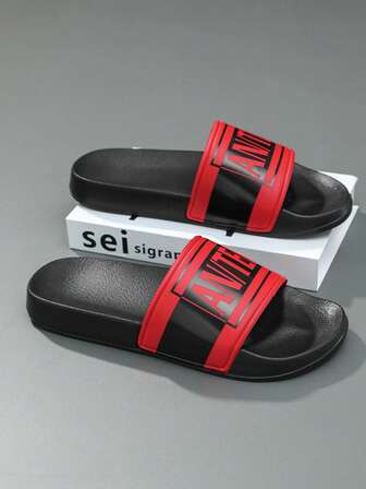 Pantuflas casuales tipo slip-on para parejas, simples y de moda talla grande, con punta abierta, suela suave de EVA, aptas para uso interior y exterior