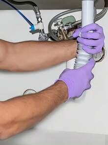 100/40/20/4pcs Disposable Nitrile Gloves, Plum Purple, Durable Household Cleaning Gloves, Waterproof Gloves, Suitable For Kitchen Cleaning, Tattooing, Hair Dyeing, Pet Care, Salons, Cleaning Supplies, Household Tools - S/M/L/XL (Bagged) - Plum Purple - View 3