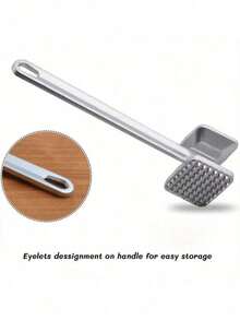 1pc New Dual-Sided Meat Tenderizer, Aluminum Alloy Steak Hammer, Meat Pounder, Pork Chop Meat Mallet, Home Use