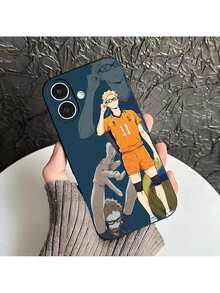 Étui de téléphone Tsukishima Kei Haikyu Anime compatible avec Coque 17 Pro, Coque 17 Pro Max, Coque 17, Coque 16 Pro - Noir 2 - Voir 11