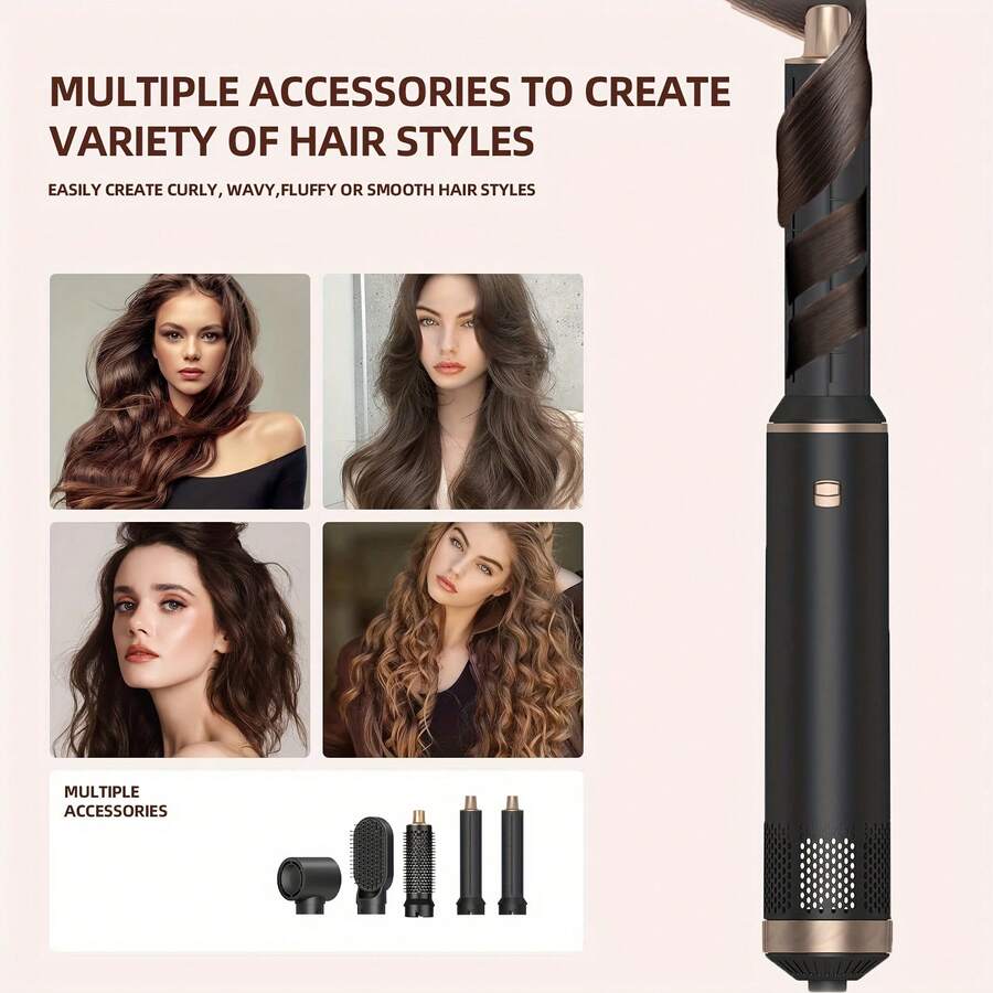 UKLISS Hair Dryer Brush 5in 1,Hair Styler,High- 5iSpeed Hair Dryer Fast Drying, ProfessionalMulti Blow Dryer Brush For CurlingVolumizing Straightening Styling