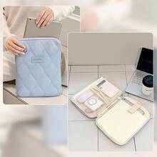 DANYCASE 适用于 11-13.3 英寸平板电脑的保护套，带提手、口袋和公文包式提手，兼容 iPad 11/10/9/8/7/Air/Pro，带衬垫的拉链保护内衬 - 藍色 - 查看 6