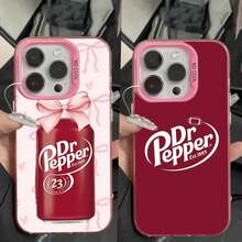 Fshion Dr-P-Peppers Drink Phone Case For IPhone 16,15,14,13,12,11,Pro,Max,Plus,Mini,XS,SE Anti Fall Pink Matte Hard Bumper.Christmas Accessories. - z3 - 查看 10