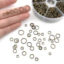 1010pcs Best Seller Iron Jump Rings & Open Rings Set (Boxed), Essential DIY Jewelry Findings For Craft Making.