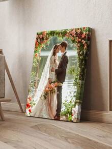 Customized Canvas Wall Art, Frameless Canvas Wall Decor, Indoor Framed Canvas Painting, Suitable For Valentine's Day Decoration, Wedding Decoration, Room Decor, Home Decor, Ideal Gift For Mother's Day, Father's Day, Wedding, Valentine's Day, Party, Birthday, Housewarming, Anniversary - For Him/Her, Boyfriend, Girlfriend, Family, Couple, Friends And Pets, Household Gift, New Year Gift - Multicolor - View 2