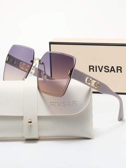 Rivsar Kính râm nữ thời trang phân cực hình vuông không gọng họa tiết hoa ngọc trai, được làm từ chất liệu TAC, nhẹ và bền, phù hợp cho lái xe, hoạt động ngoài trời, dự tiệc, thanh lịch, chụp ảnh, du lịch, giải trí, là món quà lý tưởng cho cả nam và nữ (sinh nhật, Ngày Valentine, mùa hè, đám cưới, Ramadan), kính đeo hàng ngày và trong những dịp đặc biệt, gọng kính thời trang, vừa vặn thoải mái, phụ kiện đơn giản và đa năng, quà tặng unisex, kính râm cao cấp thương hiệu dành cho các dịp lễ hội.