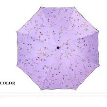 1PC Women's Casual Fashion Minimalist Folding Umbrella - Dual-Use Sun Protection And Rainproof, UV Protection Compact Umbrella - Multicolor - View 7