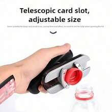 1Pc Multi-Purpose Can Opener.Finally, An Easy Opener For Everything! One-Press Kitchen Tool For Jars & Cans – Quick,  & Totally Effortless. - Black - View 6