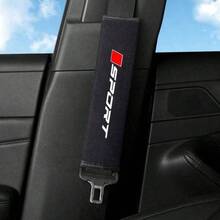 2 sztuki miękkich pluszowych nakładek na pasy bezpieczeństwa w samochodzie, ochraniacze na pasy bezpieczeństwa, dekoracja wnętrz - Wielokolorowe - Zobacz 4