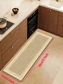 【热销！！！】1 件装软橡胶厨房地垫，3.5 毫米厚厨房地毯，复古简约装饰艺术风格吸水厨房地垫地毯，可自行裁剪以适应厨房尺寸，表面织物材质，中间海绵层，底部橡胶层，适用于厨房地毯、厨房装饰、婚礼装饰、家居装饰、浴室地垫、玄关地垫、洗衣房地垫、走廊地毯、客厅地垫等。 - 彩色 - 查看 18