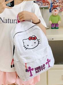 Sanrio Hello Kitty 女士双肩包，2025 款，大容量可爱学生双肩包，轻便双肩包，卡哇伊学生书包，礼品书包 - 彩色 - 查看 15