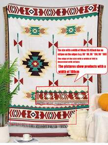 1 件提花户外野餐毯、露营垫、便携式草坪垫、帐篷垫、多用途桌布、房车露营地毯、沙发套、午睡毯、全年双面沙发套和靠背套沙发套沙发套房间装饰客厅装饰 - 彩色 - 查看 2