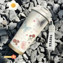 1pc, 530ML Cup , There Are Many Different Styles To Choose From Stylish And Personalized, It Has A Rope Handle For Portability, Suitable For Home, Office, And Daily Travel. Portable Can Hold Both Hot And Cold Beverages. - Multicolor - View 19