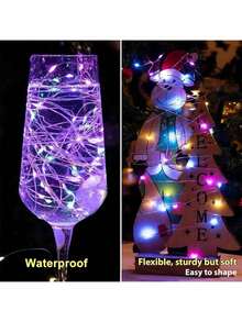 12pcs Mini LED Fairy Lights - Battery Powered, Twinkle Effect, Gift Packaging Decor, Suitable For Christmas, Mother's Day, Valentine's Day Decoration, Birthday Party, Valentine's Day Gift - 彩色 - 查看 7