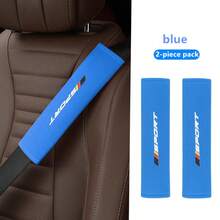 chaohongjia 2 Stück weiche und bequeme Auto Sicherheitsgurt Kissen, personalisierte und modische Sicherheitsgurt Kissen, vier Farben zur Auswahl, geeignet für den Autoeinsatz, frei kombinierbar