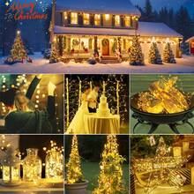 2 Packs, Warm Light 50LED*2/100LED*2 /200LED*2 /300LED*2 Fairy String Lights, Suitable For Use With Patio, Outdoor Party, Wedding, Christmas. - Warm Light - View 6